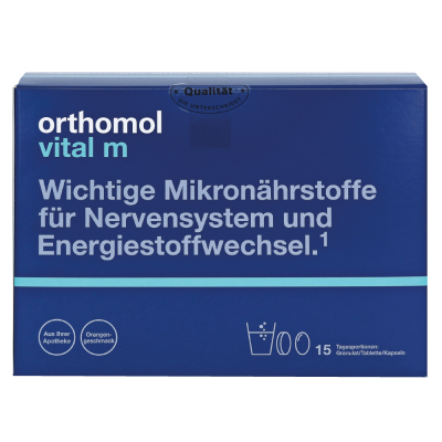 Orthomol Vital M гран.(для чоловіків)  15 днів: цена, инструкция, применение, отзывы