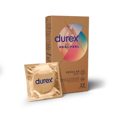 картинка Презервативы Durex (Дюрекс) Real Feel из синтетического латекса №12 от магазина Аптека24
