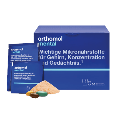 Orthomol Mental  (обмін речовин та розумова діяльність), 30 днів: цена, инструкция, применение, отзывы