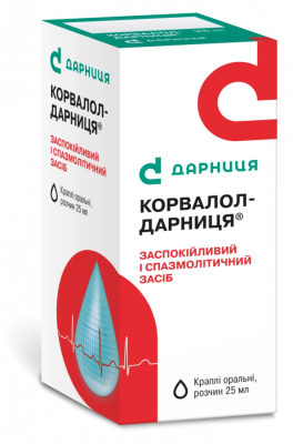 Корвалол-Дарница капли пероральные, 25 мл: цена, инструкция, применение, отзывы