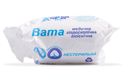 картинка Вата медицинская нестерильная ролик, 100 г - Кампус Коттон Клаб от магазина Аптека24