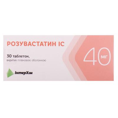 Розувастатин IC таблетки по 40 мг, 30 шт.: цена, инструкция, применение, отзывы