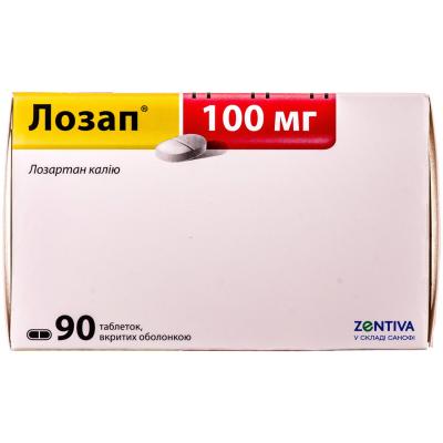 Лозап таблетки по 100 мг, 90 шт.: цена, инструкция, применение, отзывы