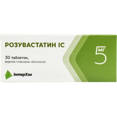 Розувастатин IC таблетки по 5 мг, 30 шт.: цена, инструкция, применение, отзывы