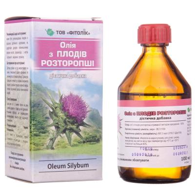 картинка Масло расторопши плодов, 100 мл - Фитолик от интернет-магазина Аптека24