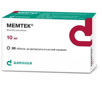 Мемтек таблетки при болезни Альцгеймера по 10 мг, 30 шт.: цена, инструкция, применение, отзывы