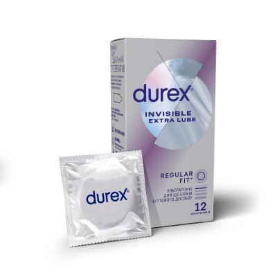картинка През.латекс.с силикон.смаз.Durex N12 Inivisible Extra Lube ультратонк. от магазина Аптека24