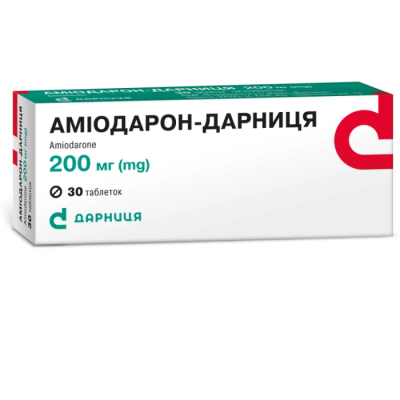 Амиодарон-Дарница таблетки по 200 мг, 30 шт.: цена, инструкция, применение, отзывы