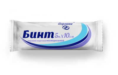 картинка Бинт марлевый медицинский нестерильный тип марли 17, 500см x 10см - Перлина от магазина Аптека24