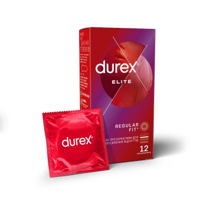 картинка Презервативы Durex (Дюрекс) Elite особенно тонкие с дополнительной смазкой №12 от магазина Аптека24