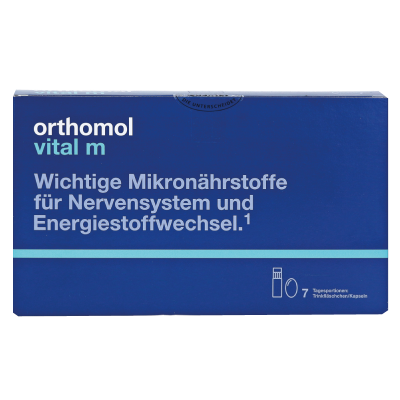 Orthomol Vital M питний (для чоловіків)  7 днів: цена, инструкция, применение, отзывы