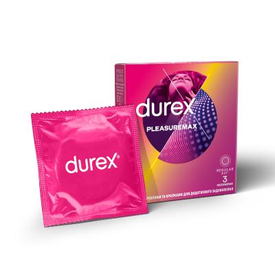картинка Презервативы Durex (Дюрекс) Pleasuremax с ребрами и точками для дополнительного удовольствия №3 от магазина Аптека24