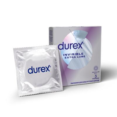 картинка През.латекс.с силикон.смаз.Durex N3 Inivisible Extra Lube ультратонк. от магазина Аптека24