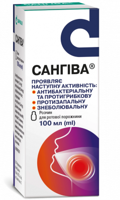 Сангива раствор для полоскания с мерным стаканом, 100 мл: цена, инструкция, применение, отзывы