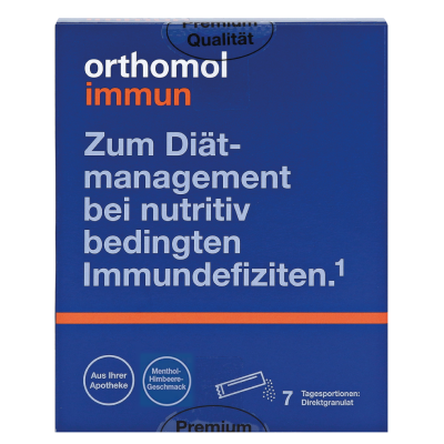 Orthomol Immun Directgranulat Menthol - Малина /директ гранул/ (відновлення імунної системи) 7 днів: цена, инструкция, применение, отзывы