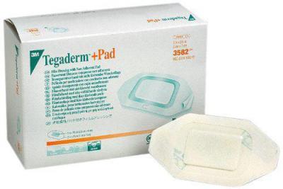 картинка Tegaderm+Pad (3582) прозрачная повязка с подушечкой, 5см х 7см от магазина Аптека24