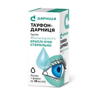 Тауфон-Дарница капли глазные по 40 мг/мл, 10 мл: цена, инструкция, применение, отзывы