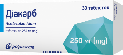 Диакарб таблетки по 250 мг, 30 шт.: цена, инструкция, применение, отзывы
