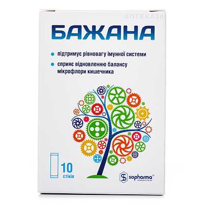 Купить Бажана диетическая добавка в стиках,10 шт. в Украине: цена, инструкция, применение, отзывы