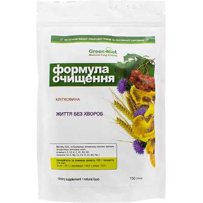 Купить Клетчатка "Формула очистки" диетическая добавка, пакет, 150 г в Украине: цена, инструкция, применение, отзывы