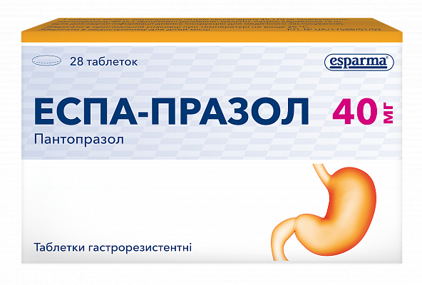 Купить Эспа-Празол таблетки гастрорезистентные по 40 мг, 28 шт. в Украине: цена, инструкция, применение, отзывы