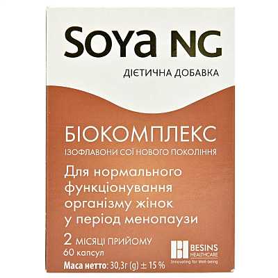Купить Соя НДж капсулы для женщин в период менопаузы, 60 шт. в Украине: цена, инструкция, применение, отзывы