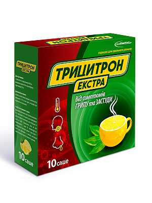 Купить Трицитрон Экстра порошок для орального раствора в саше, 10 шт. в Украине: цена, инструкция, применение, отзывы