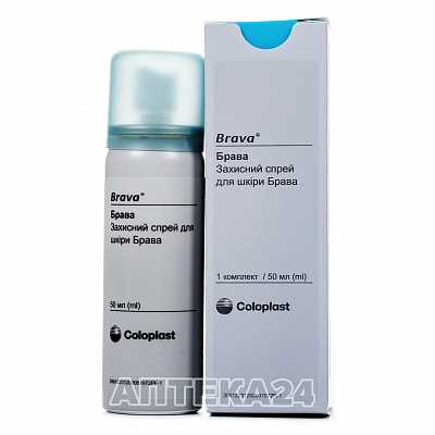 картинка Спрей для кожи Coloplast Brava 12020 защитный, 50 мл от магазина Аптека24