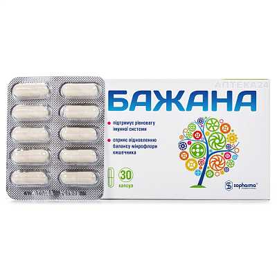 Купить Бажана капсулы, 30 шт. в Украине: цена, инструкция, применение, отзывы