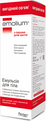 Купить Эмолиум эмульсия для тела для чувствительной, сухой и раздраженной кожи, 400 мл в Украине: цена, инструкция, применение, отзывы