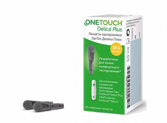 картинка Ланцеты OneTouch Delica Plus, 25 шт. от магазина Аптека24