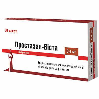 Купить Простазан-Виста таблетки пролонгированного действия по 0,4 мг, 30 шт. в Украине: цена, инструкция, применение, отзывы