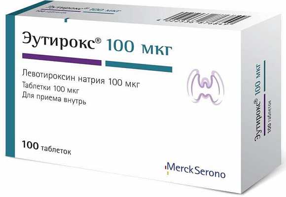 Купить Эутирокс таблетки по 100 мкг, 100 шт. в Украине: цена, инструкция, применение, отзывы