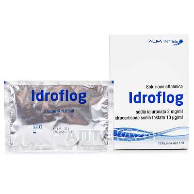 Купить Идрофлог (Idroflog) офтальмологический раствор для увлажнения глаз по 0,5 мл во флаконе, 15 шт. в Украине: цена, инструкция, применение, отзывы