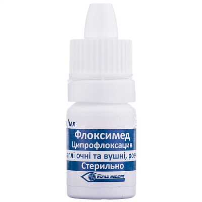 Купить Флоксимед капли глазные и ушные, раствор по 3 мг/мл, 5 мл в Украине: цена, инструкция, применение, отзывы