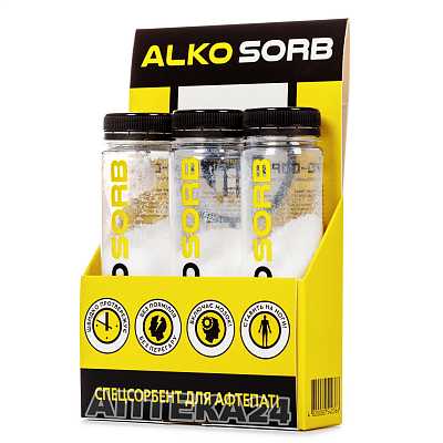 Купить Алко-Сорб порошок для приготовления суспензии, по 9,0 г в флаконах, 3 шт. в Украине: цена, инструкция, применение, отзывы