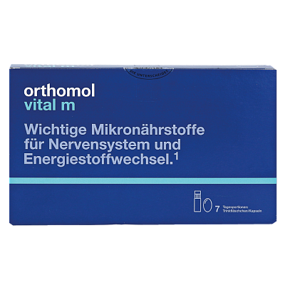Купить Orthomol Vital M питний (для чоловіків)  7 днів в Украине: цена, инструкция, применение, отзывы